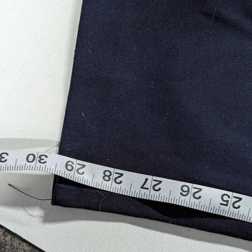 Gap Normcore Plus Size 18 R True Navy Blue Skinny Ankle‎ Pants Workwear Preppy